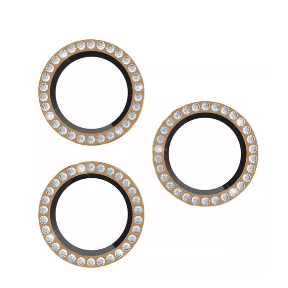 kate spade Other - Kate Spade Aluminum Ring Lens Protectors For iPhone Pro Max - Set In Stone Gold